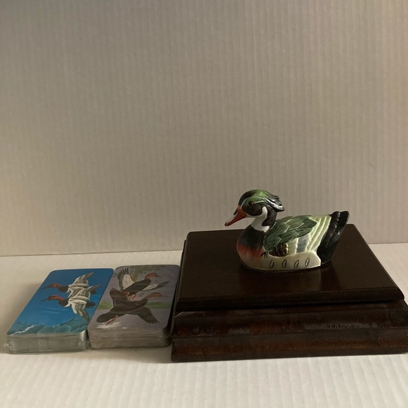 Vintage playing card wooden storage box - Picture 3 of 5